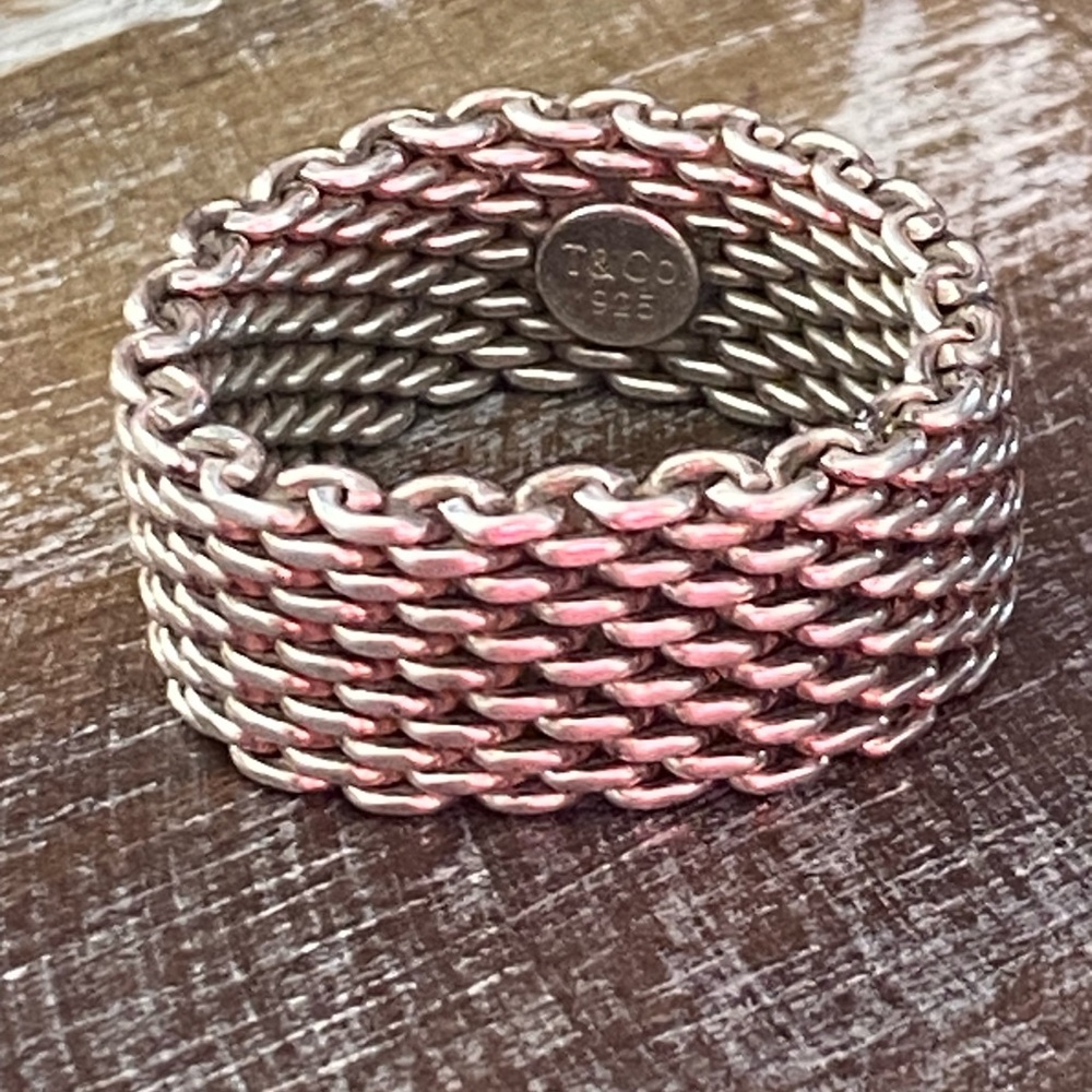 Tiffany mesh ring circa 1998